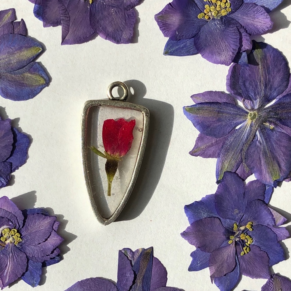 Rose Arrowhead Pendant